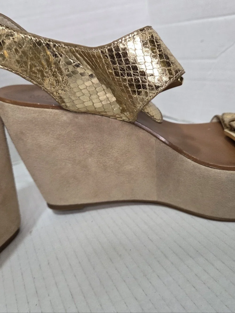 Michael Kors Warren Platform Wedge Sandals Heels